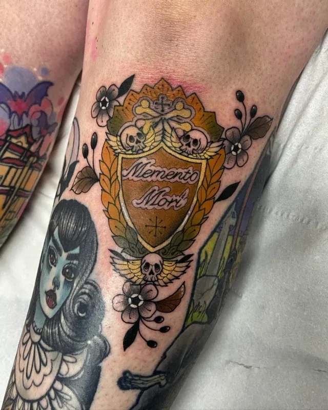 Work by @laurenapriltattoo For enquiries email info@sevenmagpiestattoos.co.uk or call 01234 589601